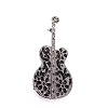 Guitar Alloy Black Enamel Pins Brooch PW-WG6D5E1-01-3