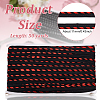 50 Yards Polyester Chenille Furry Braided Lip Cord Trim OCOR-WH0070-154B-2