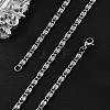 Tarnish Resistant 304 Stainless Steel Lumachina Chain Necklaces NJEW-P226-08P-01-3