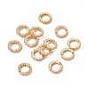Brass Micro Pave Cubic Zirconia Bead Frames LS-KK-A171-05G-01-3