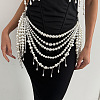 Iron & Imitation Pearl Multilayered Tassel Sexy Waist Beads Body Chains WG19B3D-02-2