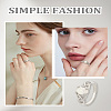 2Pcs Oval Resin Finger Rings RJEW-LP0001-40-4