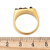 Rectangle Natural Tiger Eye Chips Finger Rings RJEW-D303-02G-01-3