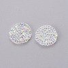 Glitter Hotfix Rhinestone GLAA-P047-D-12mm-3