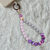 1Pc Silicone & Wood Pendant Decorations HJEW-BM0001-61C-5