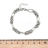 Unisex 304 Stainless Steel Byzantine Chains Bracelets BJEW-G790-07P-5