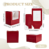 Foldable Cardboard Gift Cap Storage Boxes with Clear PVC Window CON-WH0099-66B-2