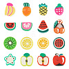 64Pcs 16 Styles Fruit & Vegetable Theme Handmade Polymer Clay Beads CLAY-TADJ0001-11-3