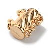 2-Strand 4-Hole Brass Box Clasps KK-WH0058-05A-G-2