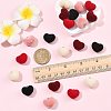 20Pcs 5 Colors Flocky Acrylic Pendants FIND-FS0004-95-5
