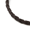 Trendy Braided Imitation Leather Bracelet Making BJEW-S076-017-2