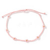 Vintage Glass Beaded Pearl String Adjustable Bracelet for Girl TG8813-6-1