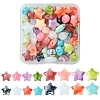 60Pcs 2 Styles Opaque Imitation Gemstone Acrylic Beads OACR-FS0001-85-1