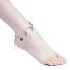 Brass Charm Anklets AJEW-AN00264-5