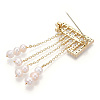 Natural Pearl Dangle Tassel Abacus Brooches for Women JEWB-N001-12G-3