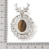 Natural Tiger Eye Pendants G-A226-02P-02-3