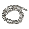 Electroplate Glass Beads Strands EGLA-D015-15x10mm-34-2