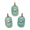 Natural Amazonite Faceted Pendants GG-CBA38A9-03G-02-1