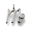 Brass Micro Pave Cubic Zirconia Pendants KK-B132-12P-M-1