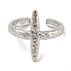 304 Stainless Steel Open Cuff Ring RJEW-C067-22P-2