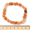 Natural Red Aventurine Beads Stretch Bracelets for Men Women BJEW-I320-01A-2