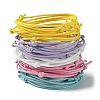 30Pcs 5 Color Adjustable Waxed Polyester Braided Cord Bracelets BJEW-FZ00016-3