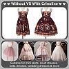 Polyester & Plastic Wire Skirt Hoop Petticoat for Wedding Dress Ball Gown DIY-WH0504-799B-5