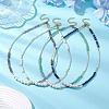 Natural Gemstone & Natural Pearl & Glass Seed Beaded Necklaces for Women NJEW-JN05094-2