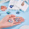 5Pcs 5 Colors Handmade Lampwork Pendants LAMP-TA0002-67B-6