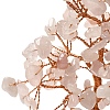 Christmas Natural Rose Quartz Chips Tree Decorations DJEW-K028-01C-3