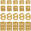 3 Bags Alloy Dreadlocks Beads FIND-BM0001-70-7