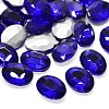 Faceted Oval Glass Pointed Back Rhinestone Cabochons RGLA-A010-10x14mm-S06-1