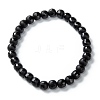 Frosted Glass Beads Stretch Bracelets BJEW-I296-05A-1