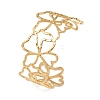 Hollow 304 Stainless Steel Cuff Bangles for Women LS-BJEW-L709-03G-2