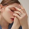 Hollow Flower Alloy Open Cuff Ring FS-WGDF3EE-01-4