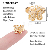 Brass Beads KK-BC0006-57G-2