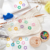  60Pcs Alloy Knitting Stitch Marker Rings FIND-NB0003-47-4