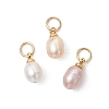 Natural Cultured Freshwater Pearl Pendants PALLOY-JF05172-01-1