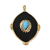 304 Stainless Steel Enamel Pendants LS-SA-CBAFCBF-03G-1