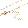 Natural Shell Star Pendant Necklace with 304 Stainless Steel Chains for Women NJEW-C016-11G-4