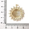 Brass Micro Pave Cubic Zirconia Pendants KK-A264-01G-3
