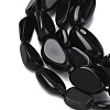 Natural Black Stone Beads Strands G-L650-D01-01-4