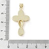 Brass Micro Pave Clear Cubic Zirconia Pendants KK-Q813-16B-G-3