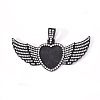 Alloy Pendant Cabochon Settings LS-PALLOY-S107-002EB-RS-1