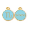 Alloy Enamel Pendants ENAM-S124-01B-16L-2