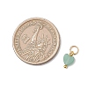 Natural Mixed Gemstone Heart Charms PALLOY-JF04905-01-2