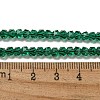 Electroplate Glass Beads Strands GLAA-Q105-02-03-2