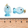Handmade Dichroic Foil Lampwork Pendants DICH-G001-01G-07-3