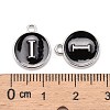 Platinum Plated Alloy Charms LS-ENAM-S118-02I-P-3