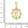 Religion Brass Pave Cubic Zirconia Pendants CU-CBA83A6-01A-G02-3